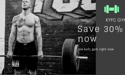 Web Banner ad for local Gym