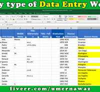 I am the data entry expert and web scraping.