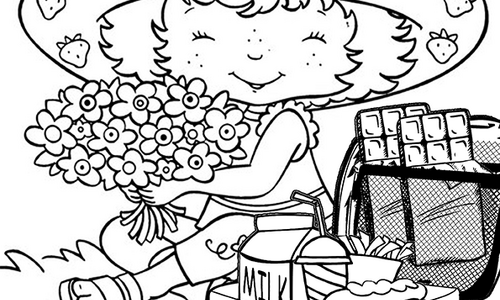 Black and white Coloring book illustrations