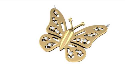 A Butterfly pendant with diamonds