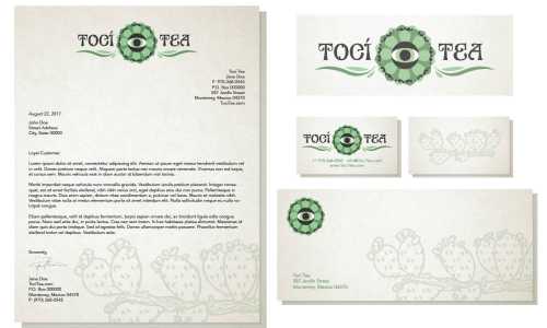 Logo and Stationery Design Set for Toci Tea