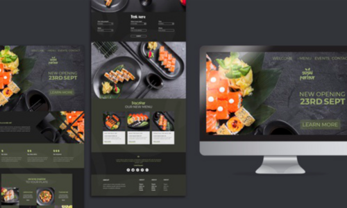 restaurant website design 