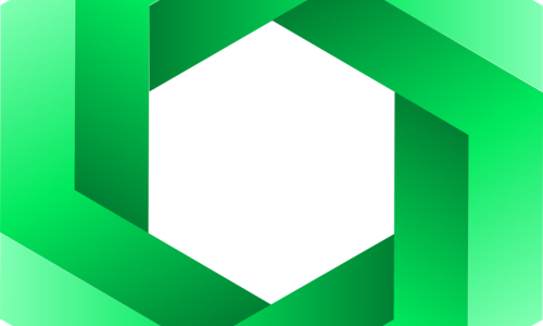 Sample of an hexgon shape logo.