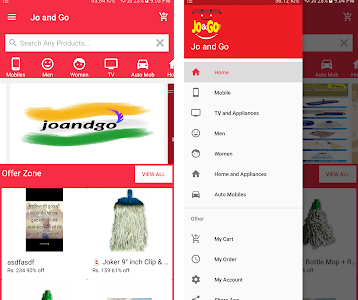 JO AND GO Multi vendor Online Shopping App 