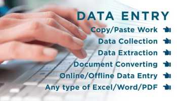 Data Entry and Web Research