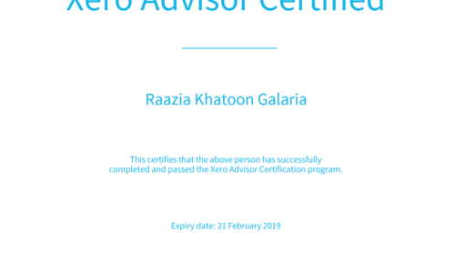 Xero Certification