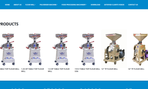 This website is an e-commerce website for flour mill machines selling and provides specification about machines this website contains all the features included into an e-commerce site.https://www.laxmiflourmill.com/