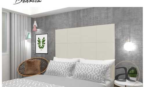 Interior Design of 2-Bedroom Unit3D Perspective 