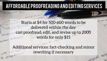 Proofread and Edit