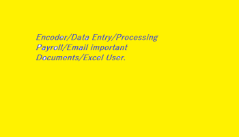 I can entry some data in payroll, encoding details etc.