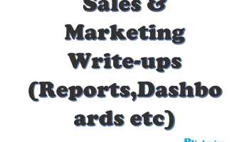 Experienced Sales & Marketing Data analyser and report writer.