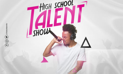 A flyer designed for hiskull talent tv for their high school talent show 