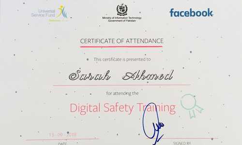Certificate : Digital Safety 