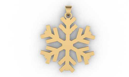 A Gold Snowflake necklace 