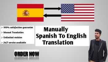 I will do the translation manually from Spanish to English