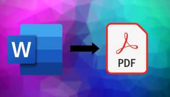 MS Word To Pdf Conversion
