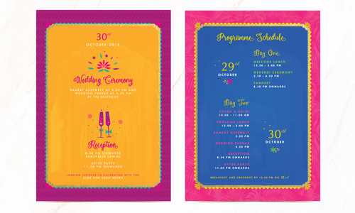 Wedding Card Design Ruchika Arjun