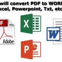 Expert in converting scanned, pdf to word files 