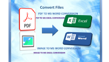 I will do conversion PDF to ms excel and ms word,web research