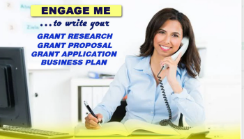 I will research and write a nonprofit business plan, quality grant proposal