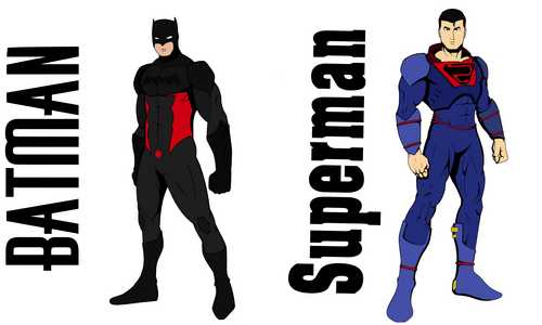 "Batman & Superman"My own concept