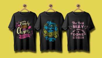 I will create custom and trendy typography t shirt design