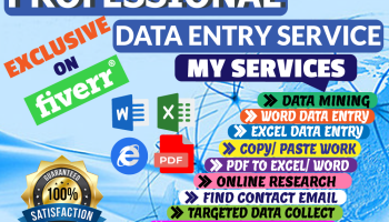 Data entry and organisation on excel