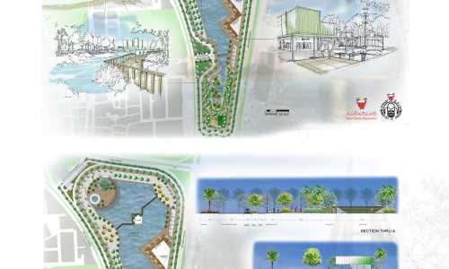 Conceptual design for open space in Bahrain