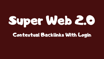 I will make 100 super web 20 contextual backlinks with login