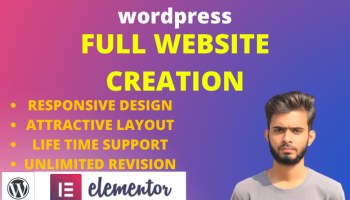 I will Create a WordPress Website with responsive design