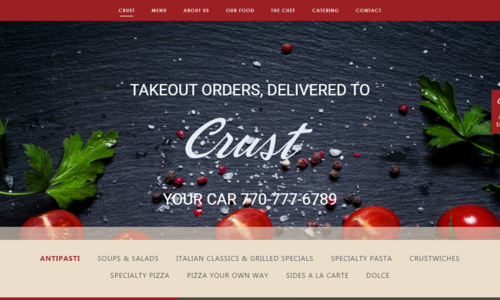 I have designed and developed the crust website. Here is the link: https://crust-pizzeria.com/