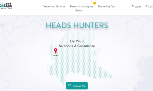 The vacancy published by Heads Hunters RS results in a research and selection assignment conferred by Client Companies. Each vacancy will be present on the HH website until the effective insertion of a person at the Client Company. The ones on the Heads Hunters website are therefore to be considered open.