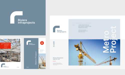 Designing a logo and a brochure for an infrastructure company.