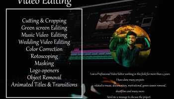 All in one video Editor (including motion Graphics) 2D & 3D