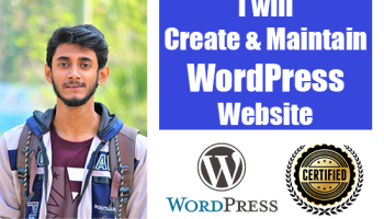 I will do attractive website creation and build modern wordpress website in budget