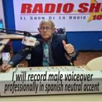 I will record in friendly and jovial adult male voice over fun