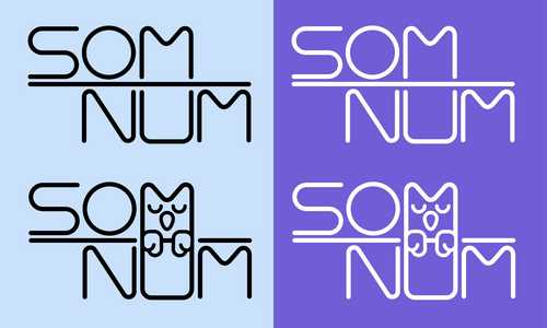 This is a graphic design project I made for a pretend client listed at "FakeClients.com". The brief was for a start-up company "Som-Num" that creates smart mattresses that help you track your sleep. They wanted a recognizable and playful logo that would stand out on their mattresses. I went with a geometric design with a cool color scheme and a graphic of a resting owl. It conveys the comfort of the smart mattress as well as its compatibility with a recognizable logo, app icon, and brand design!