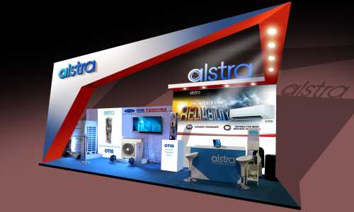 Booth concept for Alstra