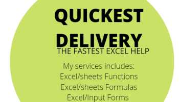 THE FASTEST EXCEL HELP