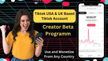 I will create USA, UK monetization tiktok, tiktok beta account