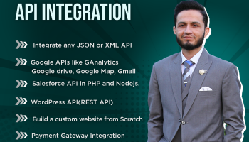 I will do API integration, API development, or build website in PHP