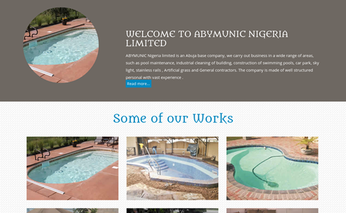 Abymunic Swimming Pool Construction Website design