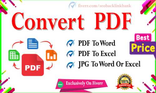 Hi, Thanks for visiting my Gig. I am very proficient in using (MS Word), (MS Excel) for file conversion. I am creative and fast worker. I can provide your work on time with full of accuracy and can start your work immediately. What you can get in this GiG: ❂ PDF to Excel❂ Scanned PDF to Excel❂ JPEG or PNG to Excel❂ Excel Data Entry❂ I can Convert, retype and make your documents more presentable.❂ Keep same layout, font style as in the documents.❂ Split text/data into different cells❂ Removing duplicates❂ I can convert PDF forms to excel with same layout and format. Why order this gig? ❂ On time delivery❂ High-quality service❂ 100% satisfaction guaranteed ❂ Supporting the customers at any time Always feel free to contact me in case of any queries. Please contact me before placing the order, Especially for Scanned and Scratch documents