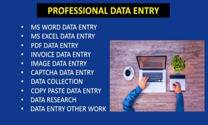 A H L. - I do data entry, pdf to ms word, ms Excel. Data entry related work . 