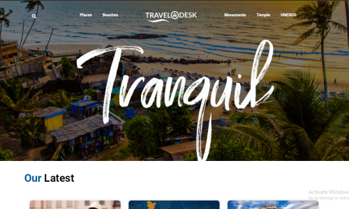 Travelodesk blog built in Wordpress