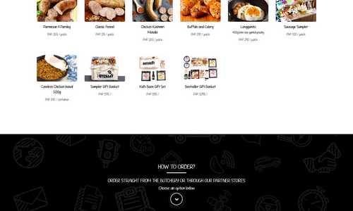 The Butchery Sausage - Ecommerce Website