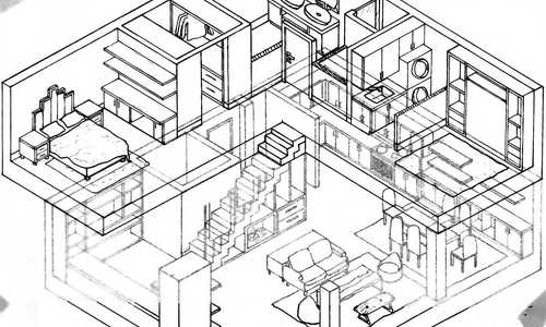 Tip Top Loft Residential Project Isometric Drawing
