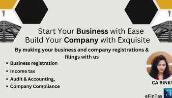 Business Registration | Income Tax filing | GST | Accounting