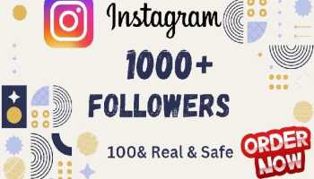 I will get 1000 real instagram followers and super fast growth Non Drop High quality