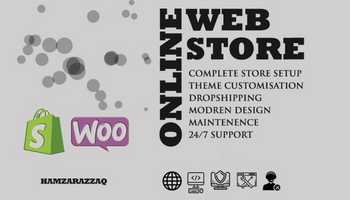 I will make ecommerce website in woocommerce,shopify,wordpress 2020